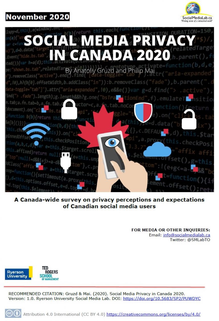 Social Media Privacy in Canada 2020 [Report]