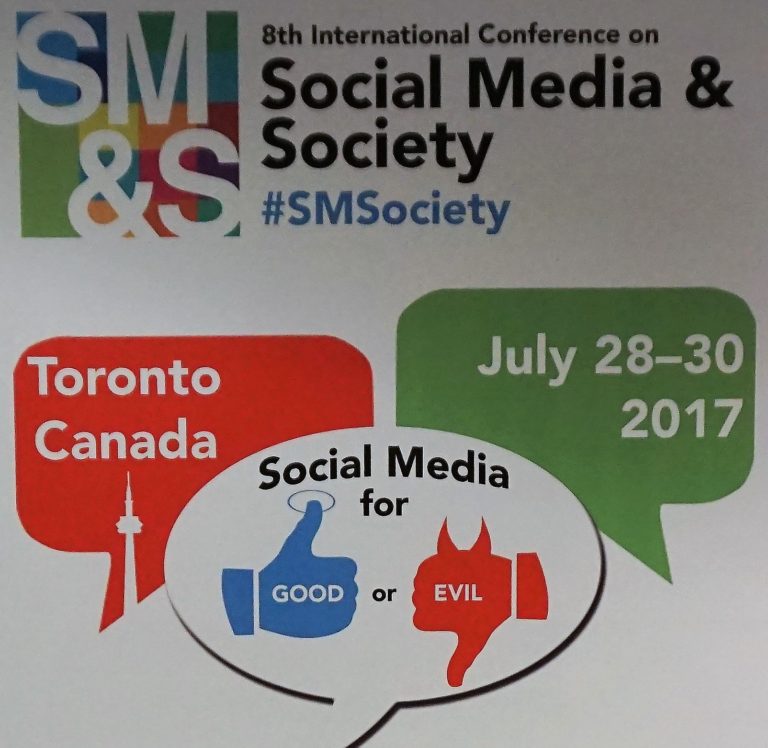 “Social Media for Social Good or Evil” – A 2018 Journal Special Issue in @SocialMedia_Soc Featuring Papers from the 2017 #SMSociety @SocMediaConf