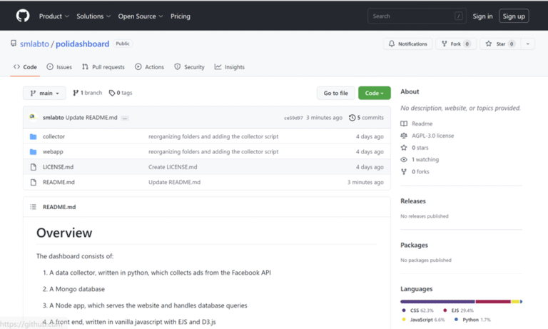Bringing Transparency to Targeted Political Advertising: PoliDashboard Goes Open Source