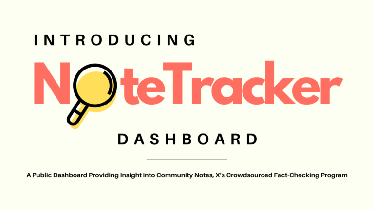 Introducing the NoteTracker Dashboard: A Public Dashboard Providing Insight into Community Notes, X’s Crowdsourced Fact-Checking Program